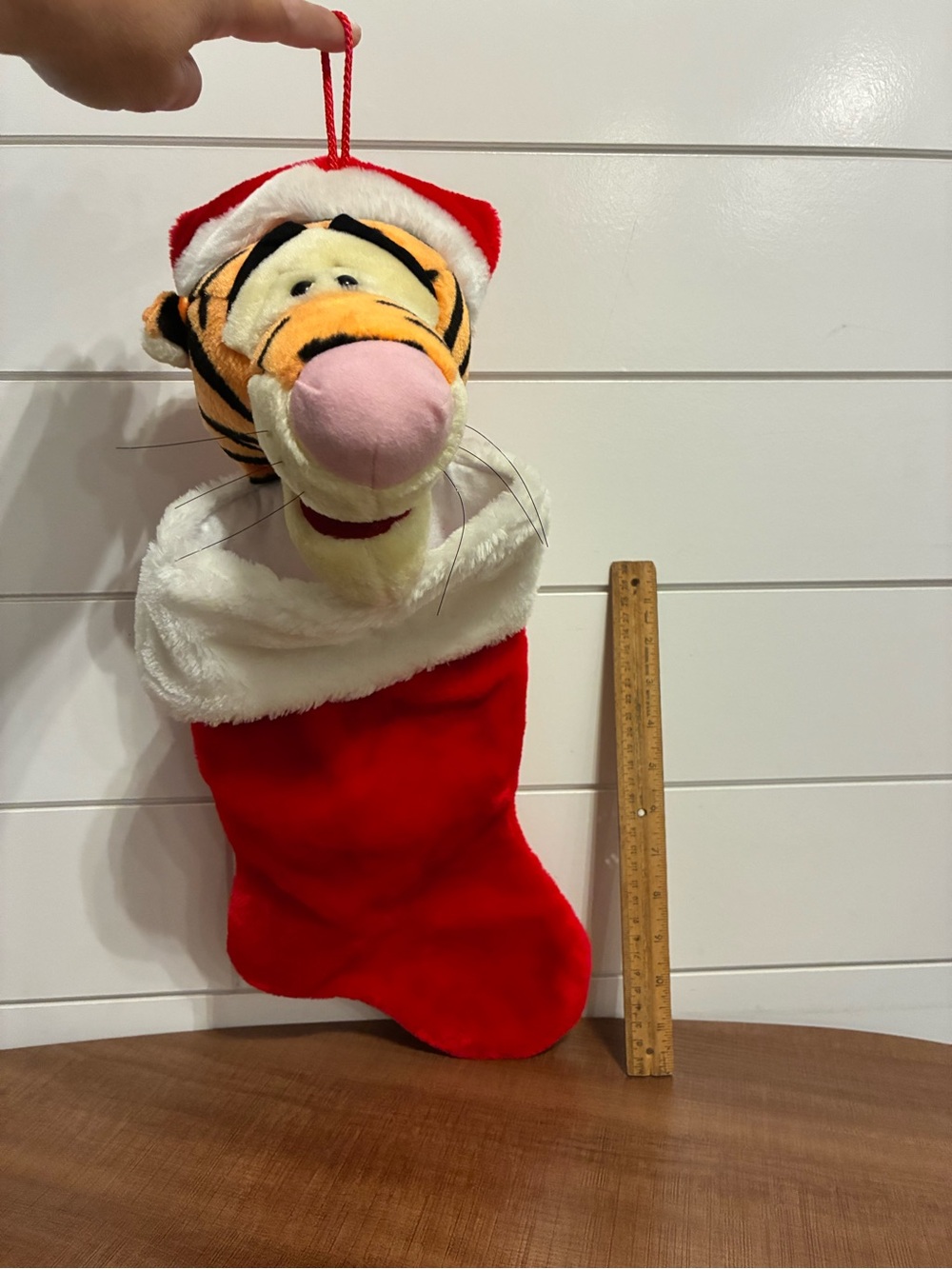 Disney Tigger Holiday Stocking in Red
